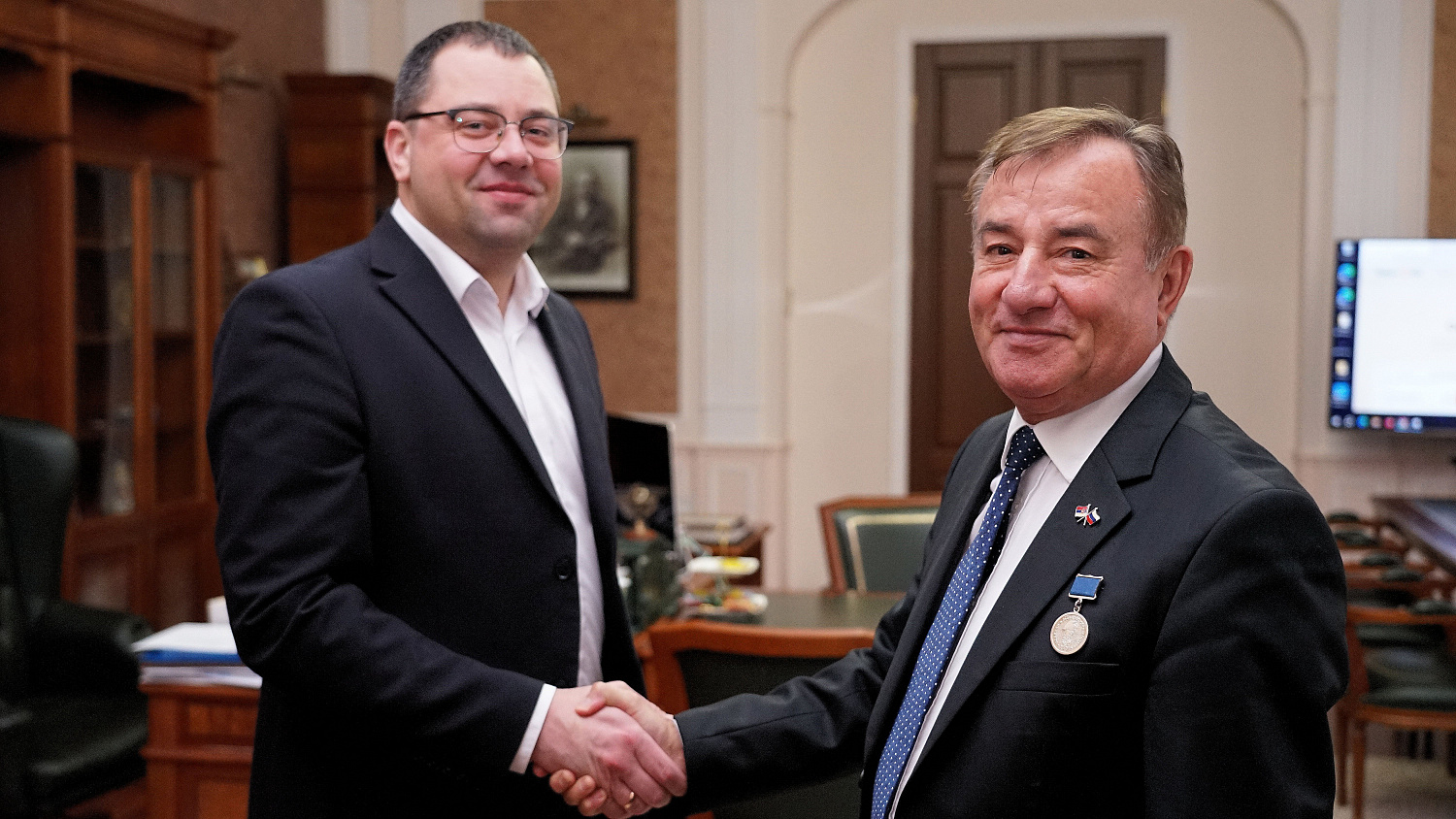 President of the Royal Serbian Academy of Innovative Sciences Velibor Stevic Visited Derzhavin University