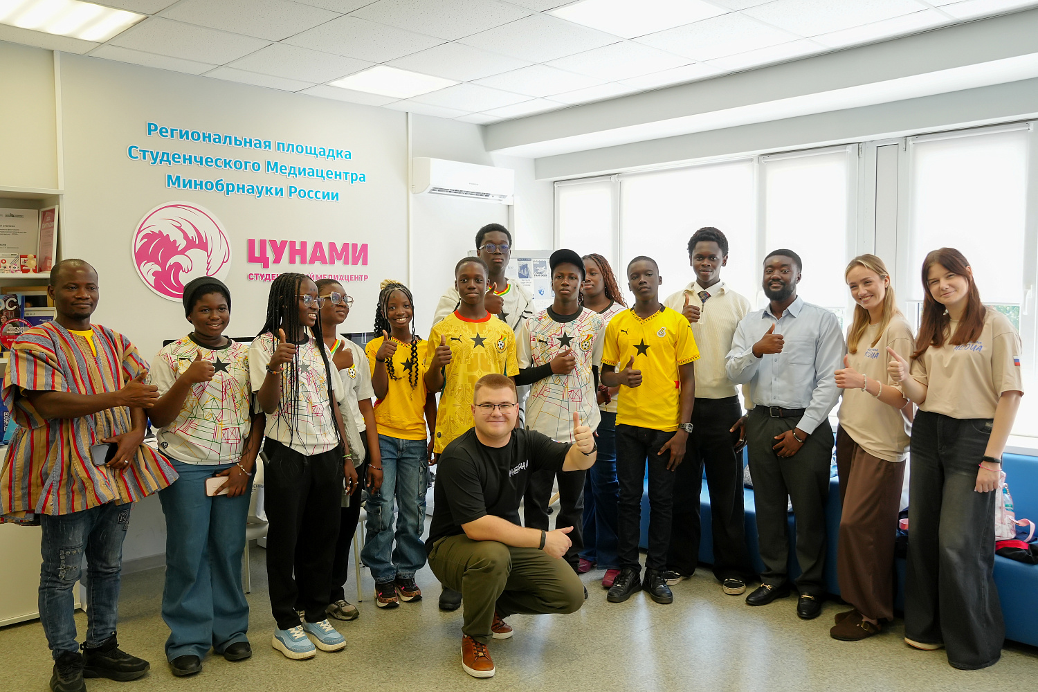Schoolchildren from Ghana visited Derzhavin University