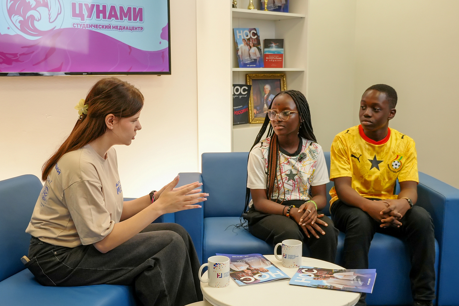 Schoolchildren from Ghana visited Derzhavin University
