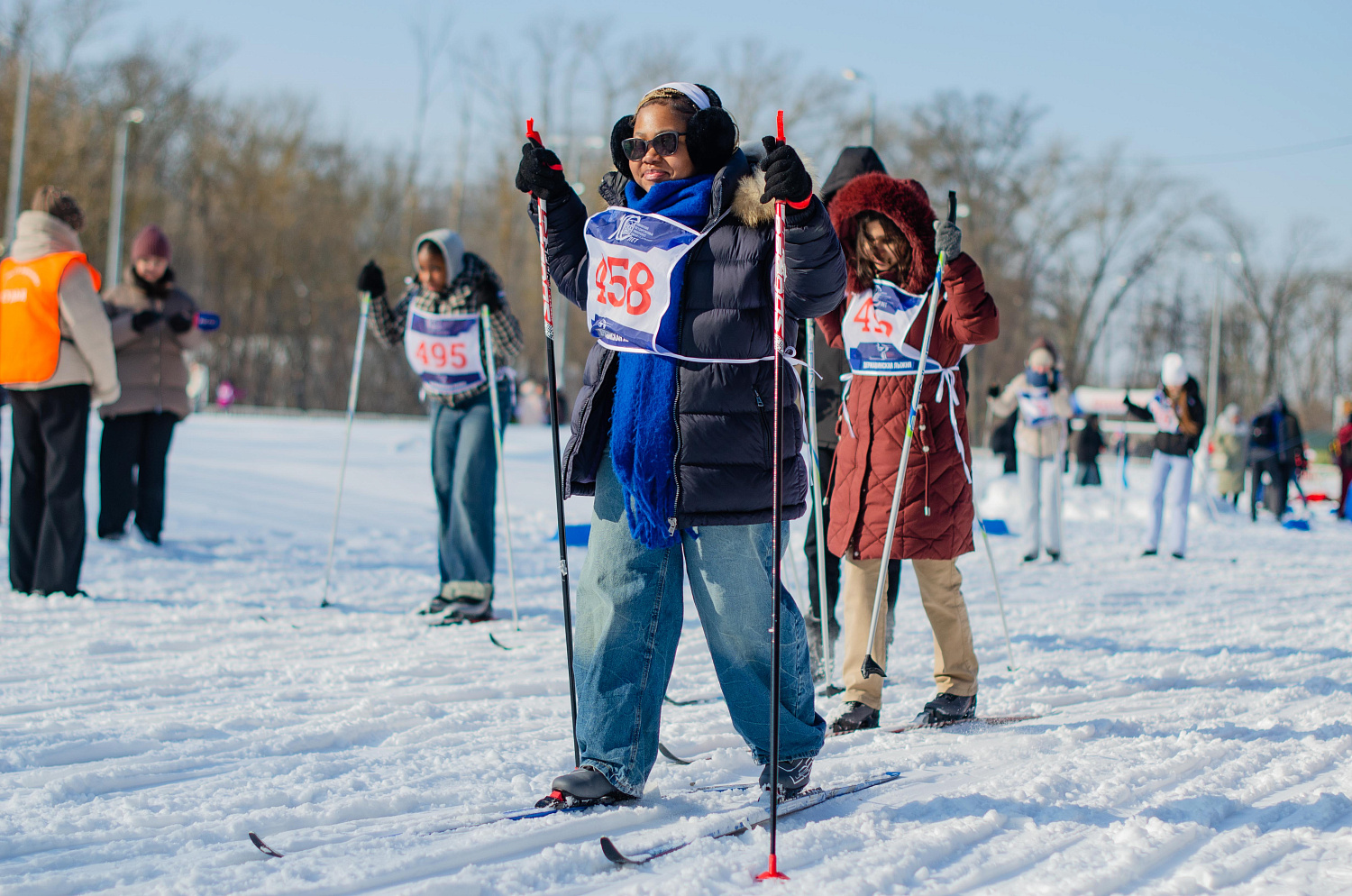 Ski enthusiasts participated in the "Derzhavin Ski Race" for the eighth time.