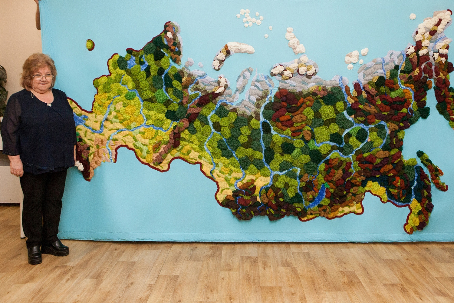 Knitted Map of Russia from the Derzhavin University Museum was Included in the Register of Russian Records