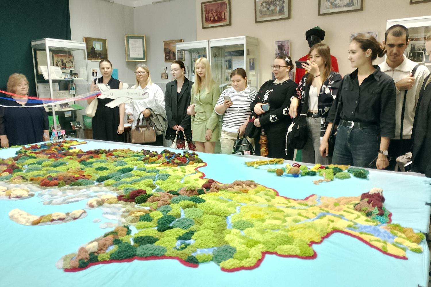 Knitted Map of Russia from the Derzhavin University Museum was Included in the Register of Russian Records