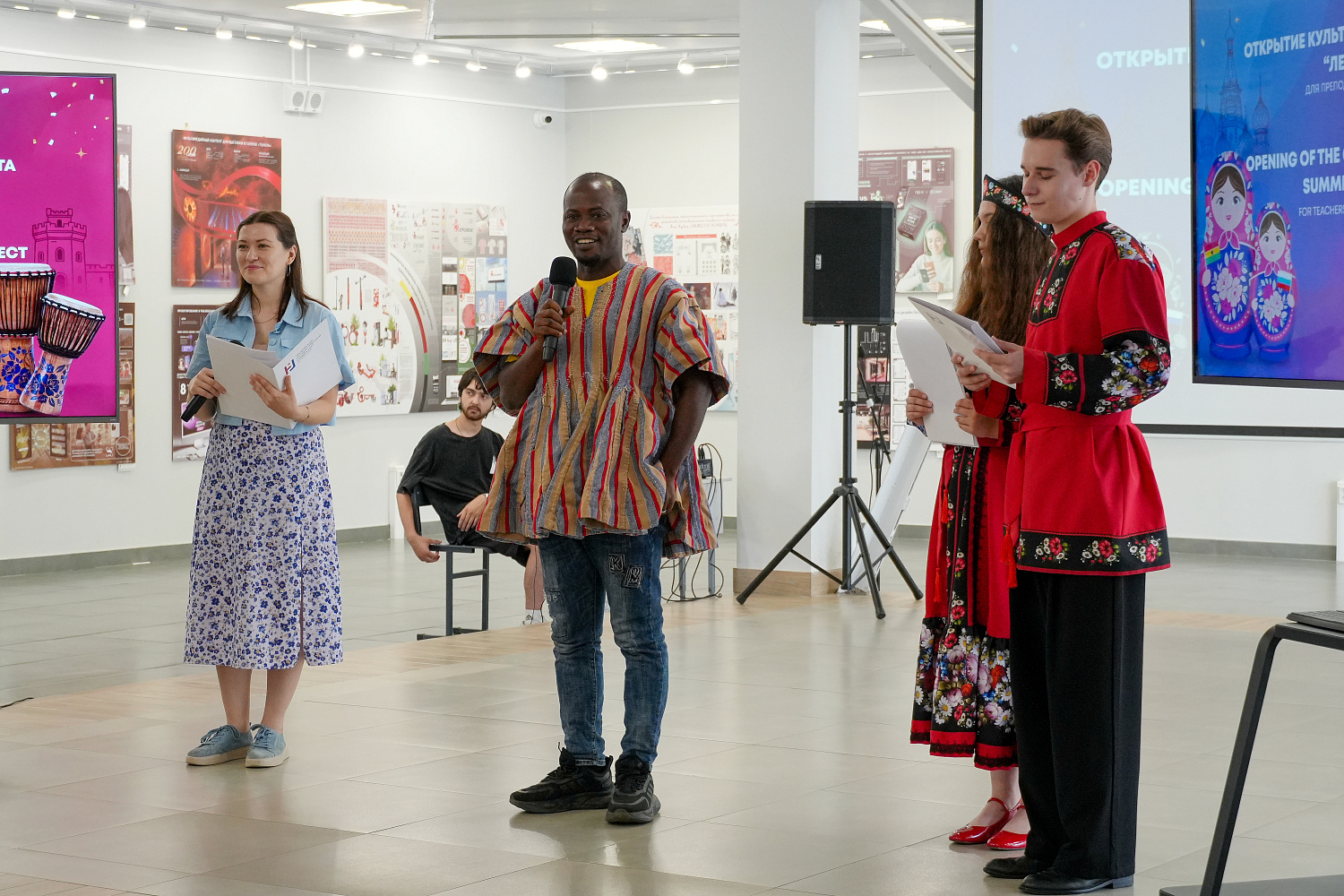 Schoolchildren from Ghana visited Derzhavin University